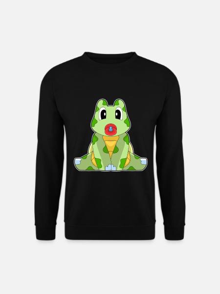 Turtle Baby Pacifier - Unisex Sweatshirt - black