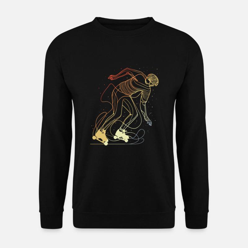 Retro Roller Skater - Unisex Sweatshirt - black