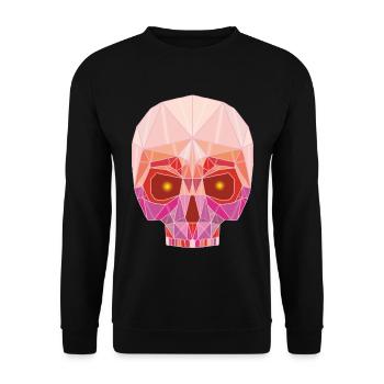 Ruby Skull - Unisex Sweatshirt - black - Front - Alina (178cm) & Michal (187cm)