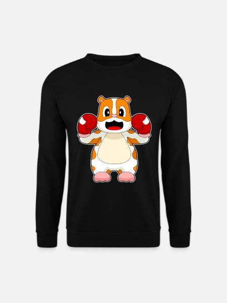 Hamster Boxer Boxing Gloves Boxing - Unisex Sweatshirt - black