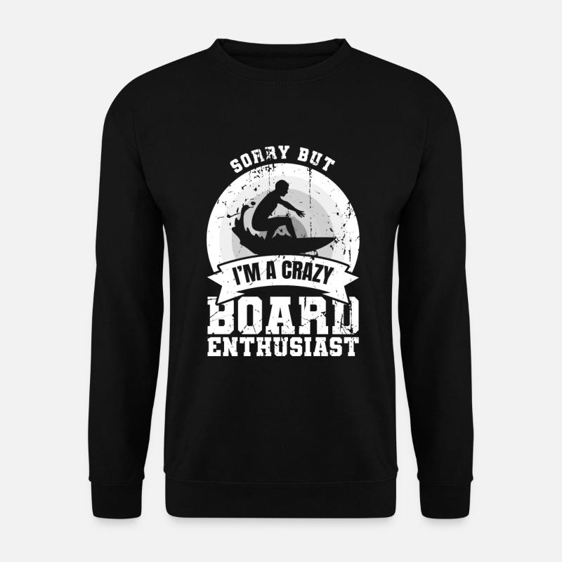 Wellenreiter Witz - Unisex Pullover - Schwarz