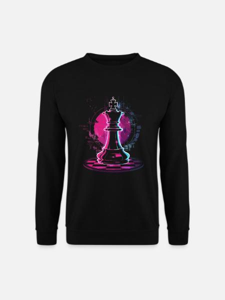 Chess piece steampunk look - Unisex Sweatshirt - black