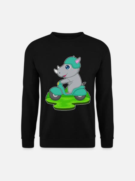 Rhino Scooter - Unisex Sweatshirt - black