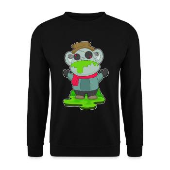 Singe Halloween Zombie - Sweat-shirt Unisexe - noir - Devant - Alina (178cm) & Michal (187cm)