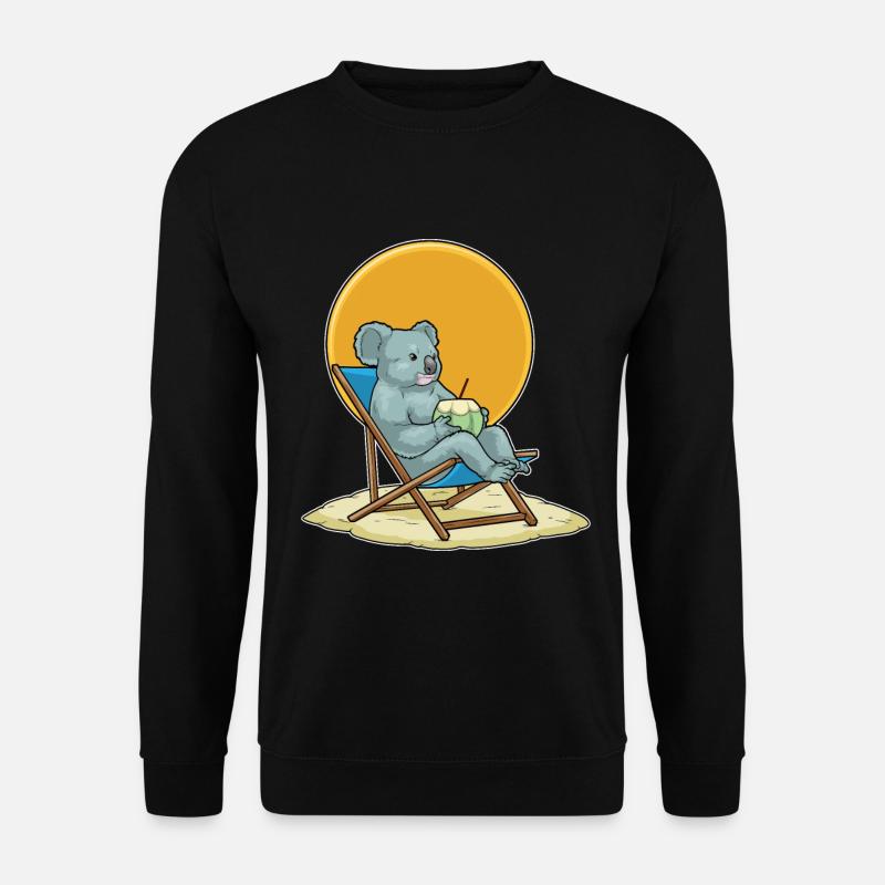 Koala Sommer Liege - Unisex Pullover - Schwarz