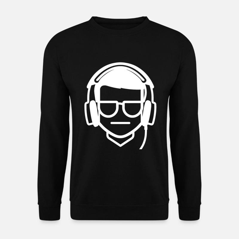 Dessin de geek de jeu - Sweat-shirt Unisexe - noir