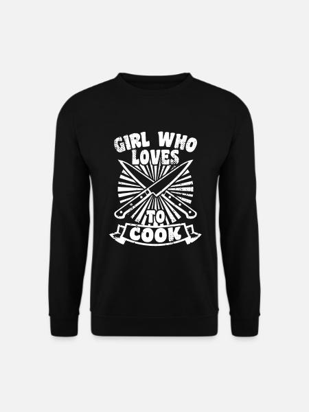 Mädchen das gerne kocht - Unisex Pullover - Schwarz