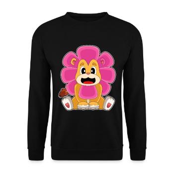 Fleur de lion - Sweat-shirt Unisexe - noir - Devant - Alina (178cm) & Michal (187cm)