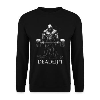 Death Deadlift Deadlift Workout Gym Gift - Sweat-shirt Unisexe - noir - Devant - Alina (178cm) & Michal (187cm)
