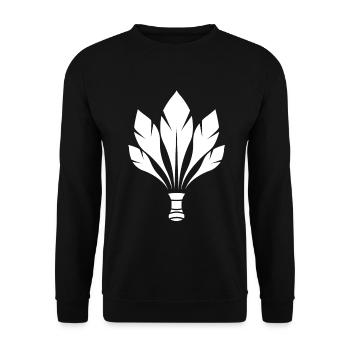 Badminton Federball - Unisex Sweatshirt - black - Front - Alina (178cm) & Michal (187cm)