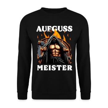 Sauna Infusion Master - Unisex Sweatshirt - black - Front - Alina (178cm) & Michal (187cm)