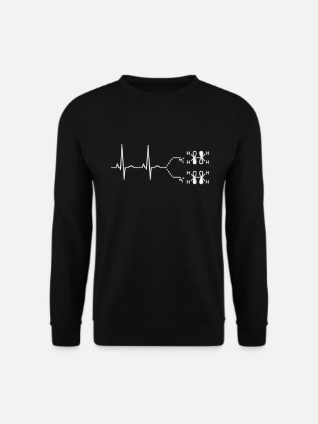LUMO Molecular Orbital Heartbeat Puls Chemie - Unisex Pullover - Schwarz