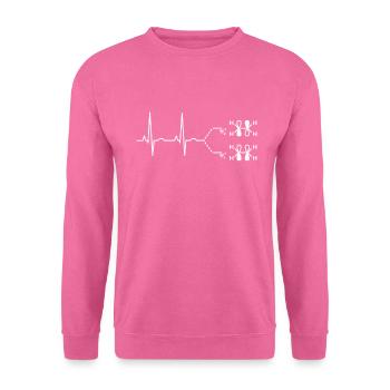 LUMO Chimie moléculaire des battements de cœur orbitales - Sweat-shirt Unisexe - rose - Devant