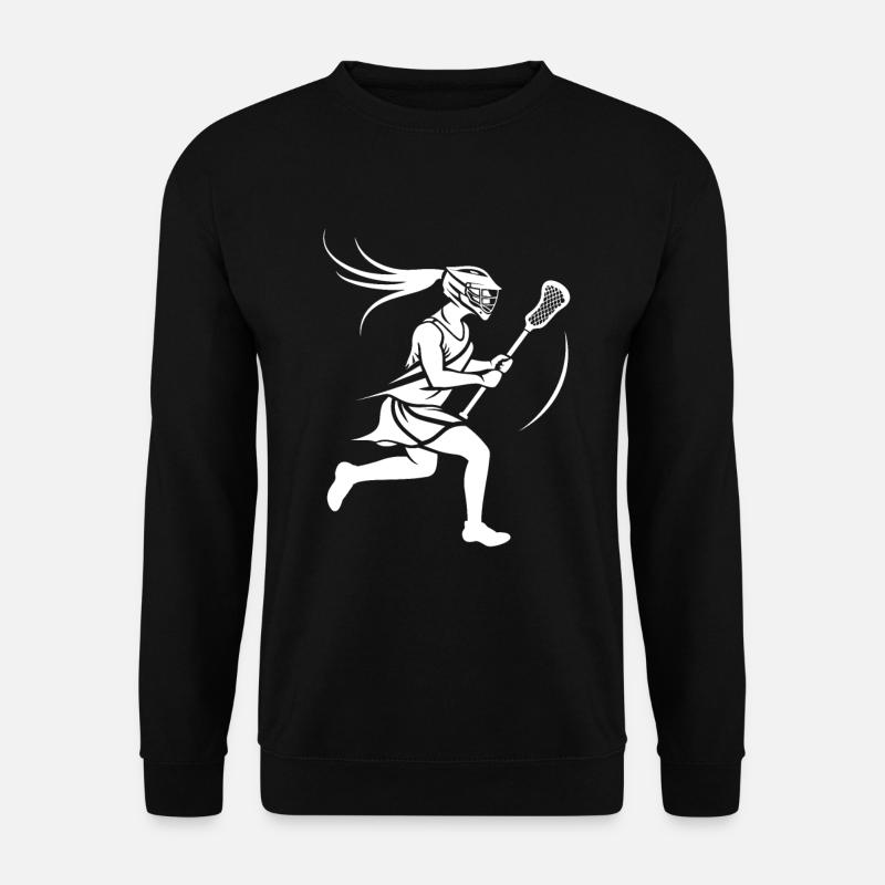 Lacrosse Player Logo - Unisex Sweatshirt - black