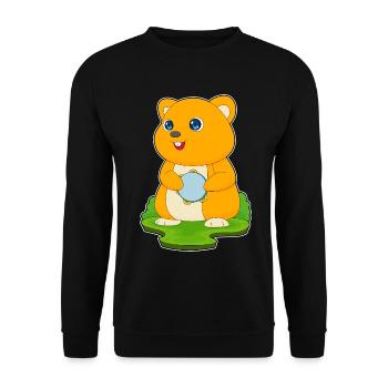 Hamster Musicien Drum Musique - Sweat-shirt Unisexe - noir - Devant - Alina (178cm) & Michal (187cm)