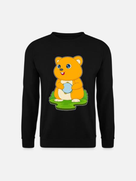 Hamster Musician Drum Music - Unisex Sweatshirt - black