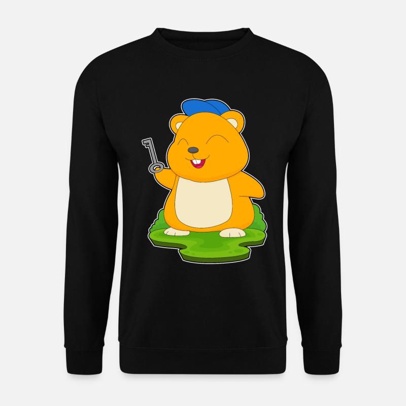 Clé du hamster - Sweat-shirt Unisexe - noir