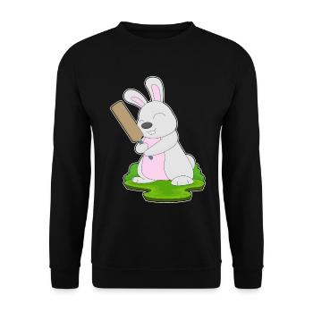 Battes de cricket Bunny Cricket - Sweat-shirt Unisexe - noir - Devant - Alina (178cm) & Michal (187cm)