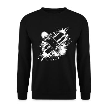 Skateboarding - Unisex Pullover - Schwarz - Vorne - Alina (178cm) & Michal (187cm)