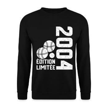 2004 Limited Edition Petanque 20th Anniversary - Unisex Sweatshirt - black - Front - Alina (178cm) & Michal (187cm)