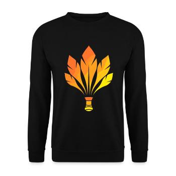 Badminton - Unisex Sweatshirt - black - Front - Alina (178cm) & Michal (187cm)
