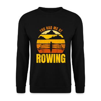 Vous m’avez eu à l’aviron - Sweat-shirt Unisexe - noir - Devant - Alina (178cm) & Michal (187cm)