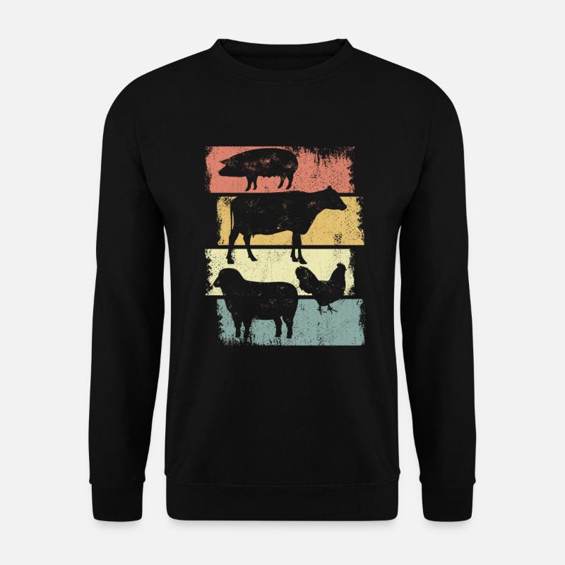Pig Chicken Sheep Chicken - Unisex Sweatshirt - black