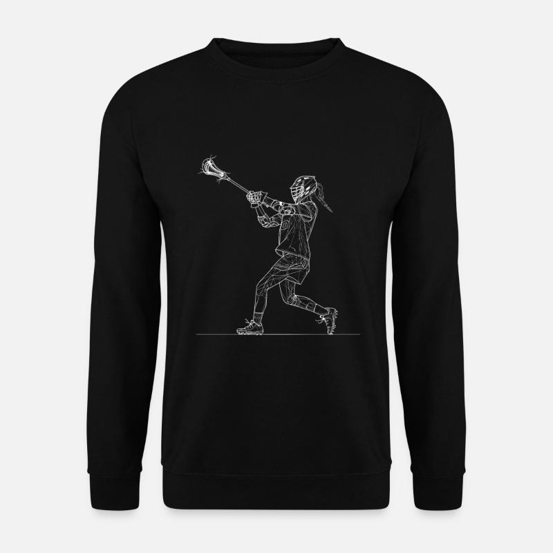 Lacrossespielerin - Unisex Pullover - Schwarz
