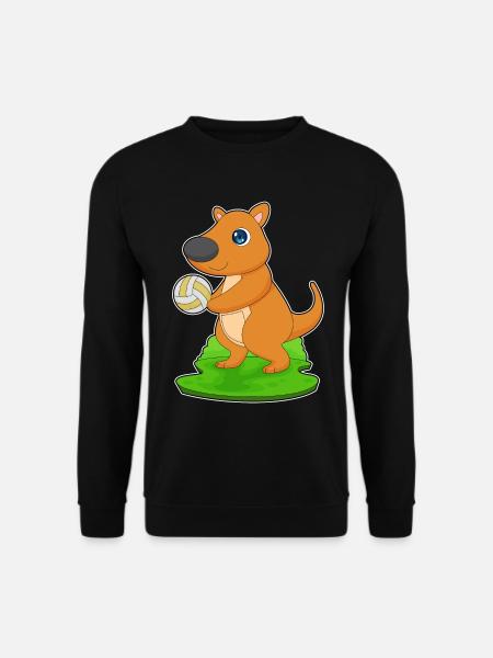 Kangaroo Volleyball Player Volleyball - Unisex Sweatshirt - black