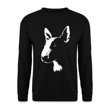 Bull Terrier Un design saisissant pour les amoureux des chiens - Sweat-shirt Unisexe - noir - Devant - Alina (178cm) & Michal (187cm)
