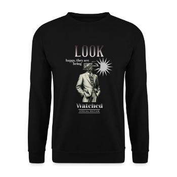 Camera Man - Unisex Sweatshirt - black - Front - Alina (178cm) & Michal (187cm)