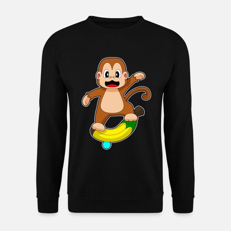 Monkey Banana - Unisex Sweatshirt - black