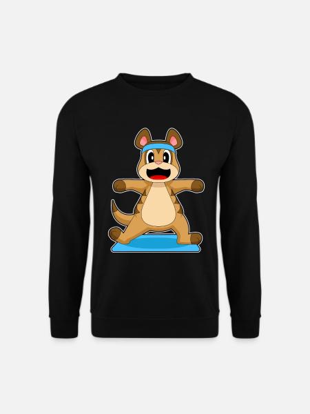 Erdmännchen Yoga Fitness Gymnastik - Unisex Pullover - Schwarz