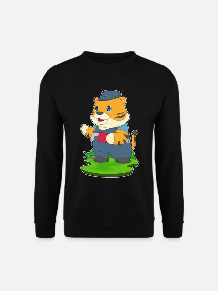 Tiger Klempner Wasserpumpenzange Handwerk - Unisex Pullover - Schwarz