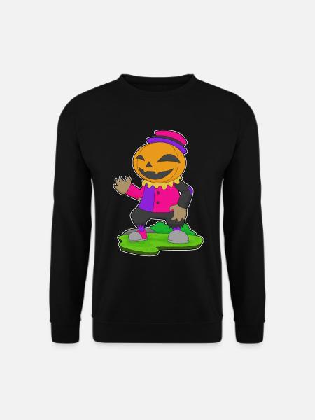Clown Halloween Pumpkin - Unisex Sweatshirt - black
