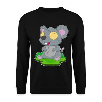 Mouse Halloween Zombie - Unisex Sweatshirt - black - Front - Alina (178cm) & Michal (187cm)