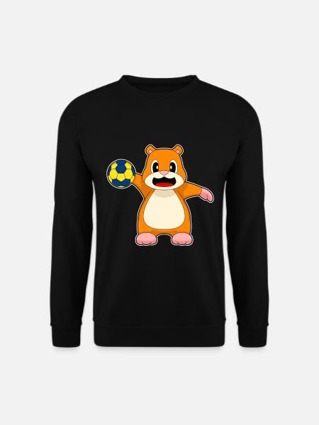 Hamster Handball Player Handball - Unisex Sweatshirt - black