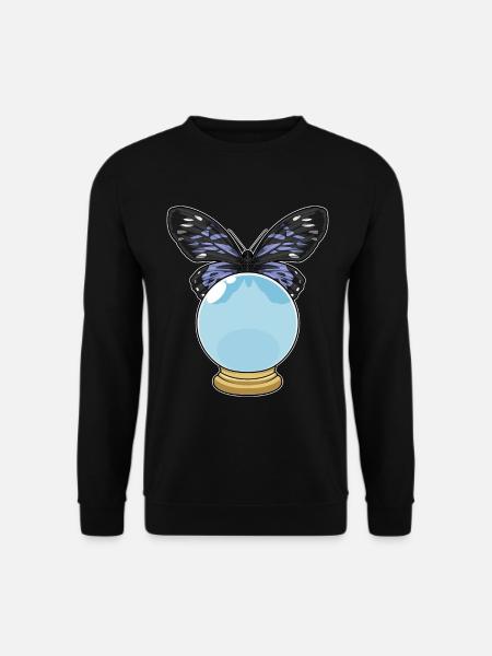 Butterfly Crystal Ball - Unisex Sweatshirt - black