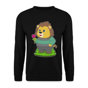 Fleur de lion - Sweat-shirt Unisexe - noir - Devant - Alina (178cm) & Michal (187cm)