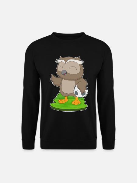 Owl Soccer Player Soccer - Unisex Sweatshirt - black
