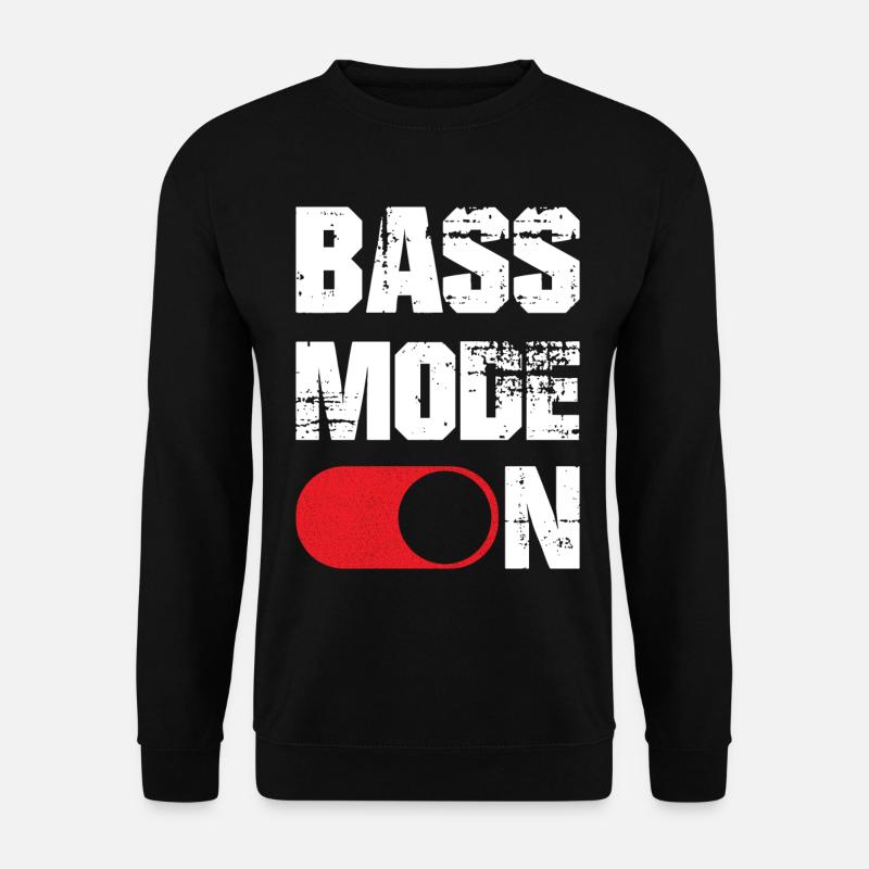Bass mode on funny - Unisex Pullover - Schwarz