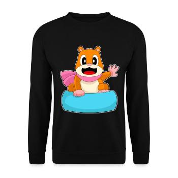 Snowboardeur Hamster Snowboard - Sweat-shirt Unisexe - noir - Devant - Alina (178cm) & Michal (187cm)