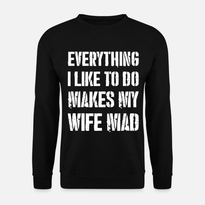 everything I like to do - Unisex Sweatshirt - black