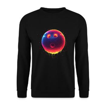 Kegelbahn Steamwave - Unisex Pullover - Schwarz - Vorne - Alina (178cm) & Michal (187cm)
