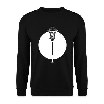 Lacrosse bat Drawing - Unisex Sweatshirt - black - Front - Alina (178cm) & Michal (187cm)
