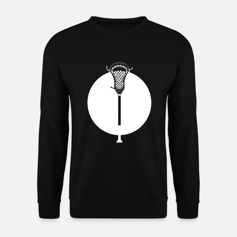 Lacrosse bat Drawing - Unisex Sweatshirt - black