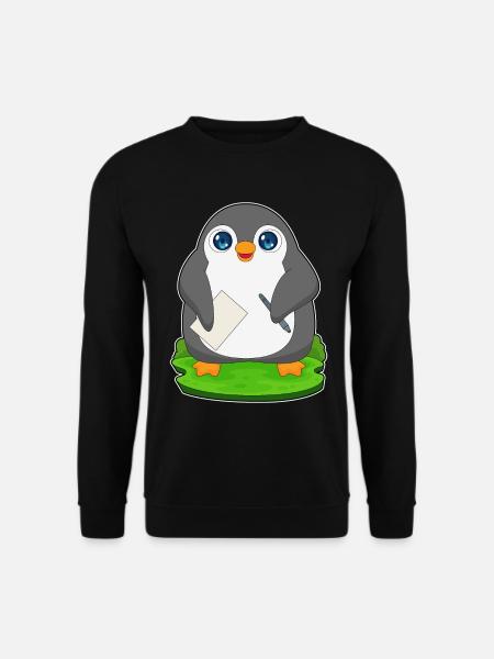 Penguin Student Paper School - Unisex Sweatshirt - black