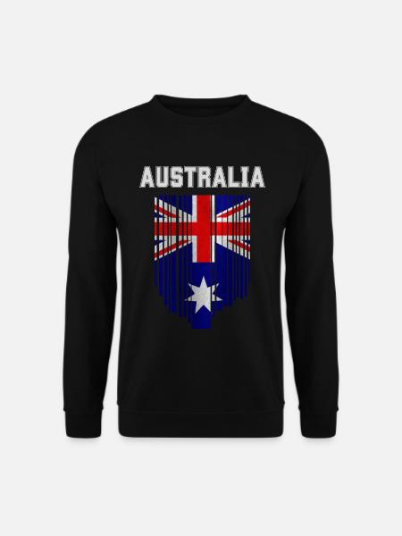 Drapeau australien, fierté australienne - Sweat-shirt Unisexe - noir