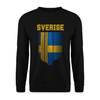 Drapeau de la Suède, fierté suédoise - Sweat-shirt Unisexe - noir - Devant - Alina (178cm) & Michal (187cm)