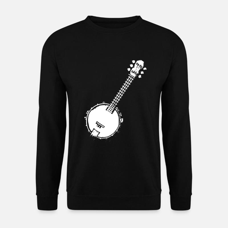 Banjo Pixel Graphic - Unisex Sweatshirt - black